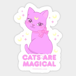 Cats are magical Sticker